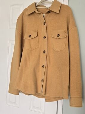 Billabong Fleece Button-Up Jacket - Mustard Yellow